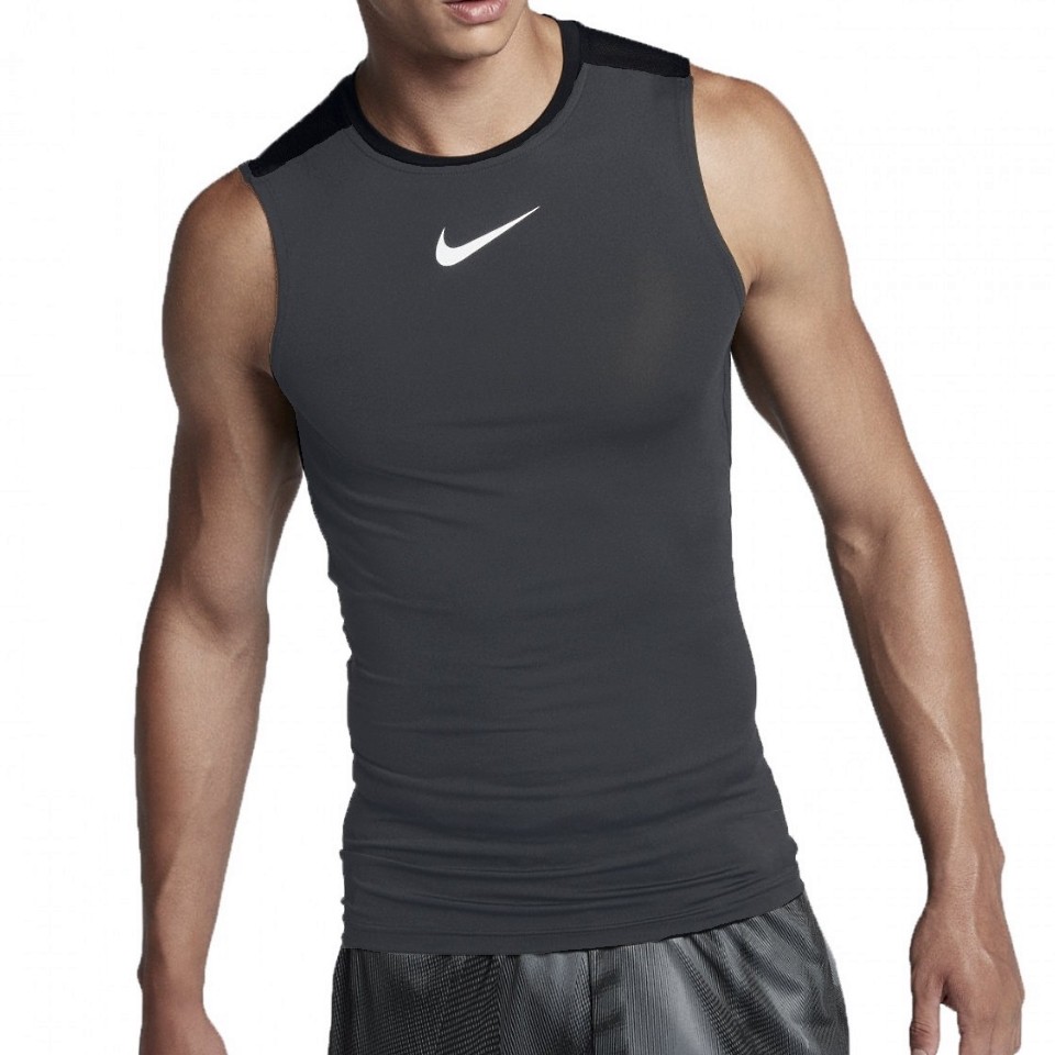 Nike Pro Sleeveless T-Shirt Grey