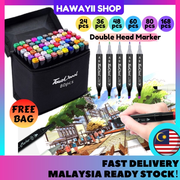 80pcs Pack Of Colorful Waterproof Markers Multi-color Set