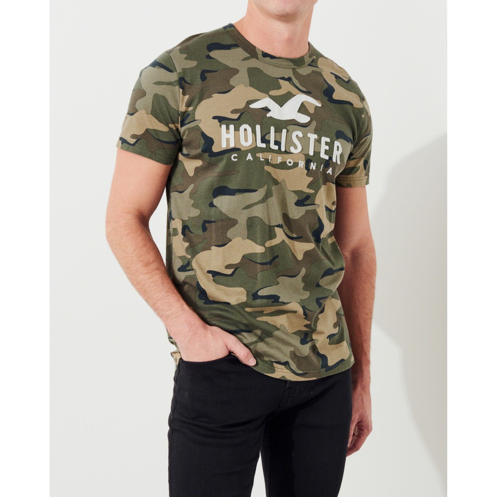 Hollister, Tops, 38 Hollister Green Camo T Shirt