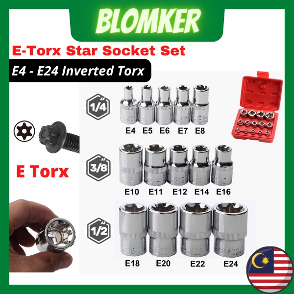 E4 inverted deals torx socket