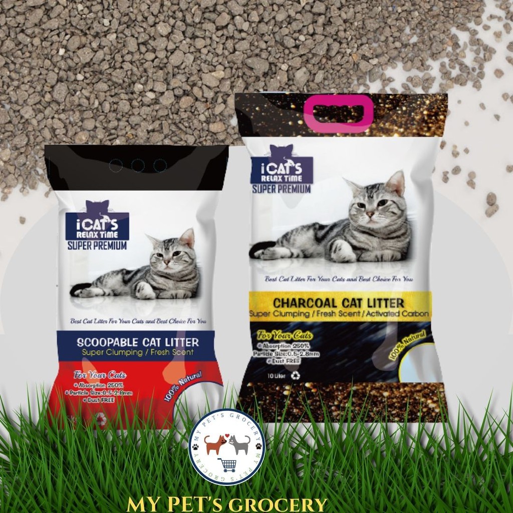 Charcoal store cat litter