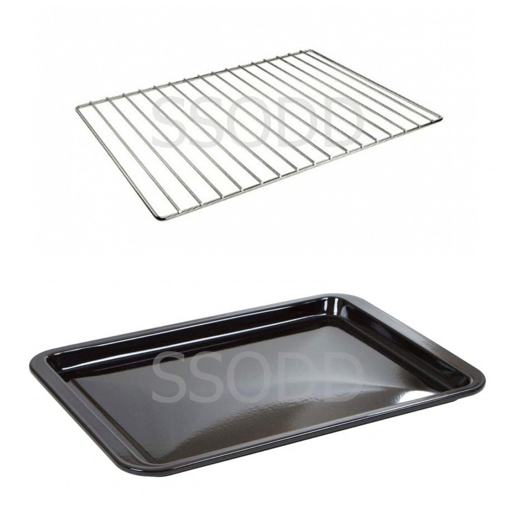 Stainless Steel Baking Pan Tray With Wire Rack Cake Baking BBQ Pan