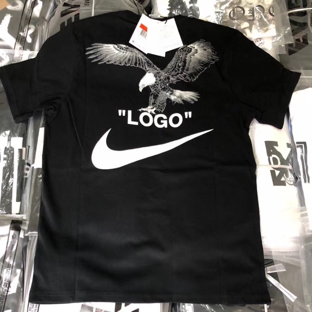 T shirt nike shop per off white