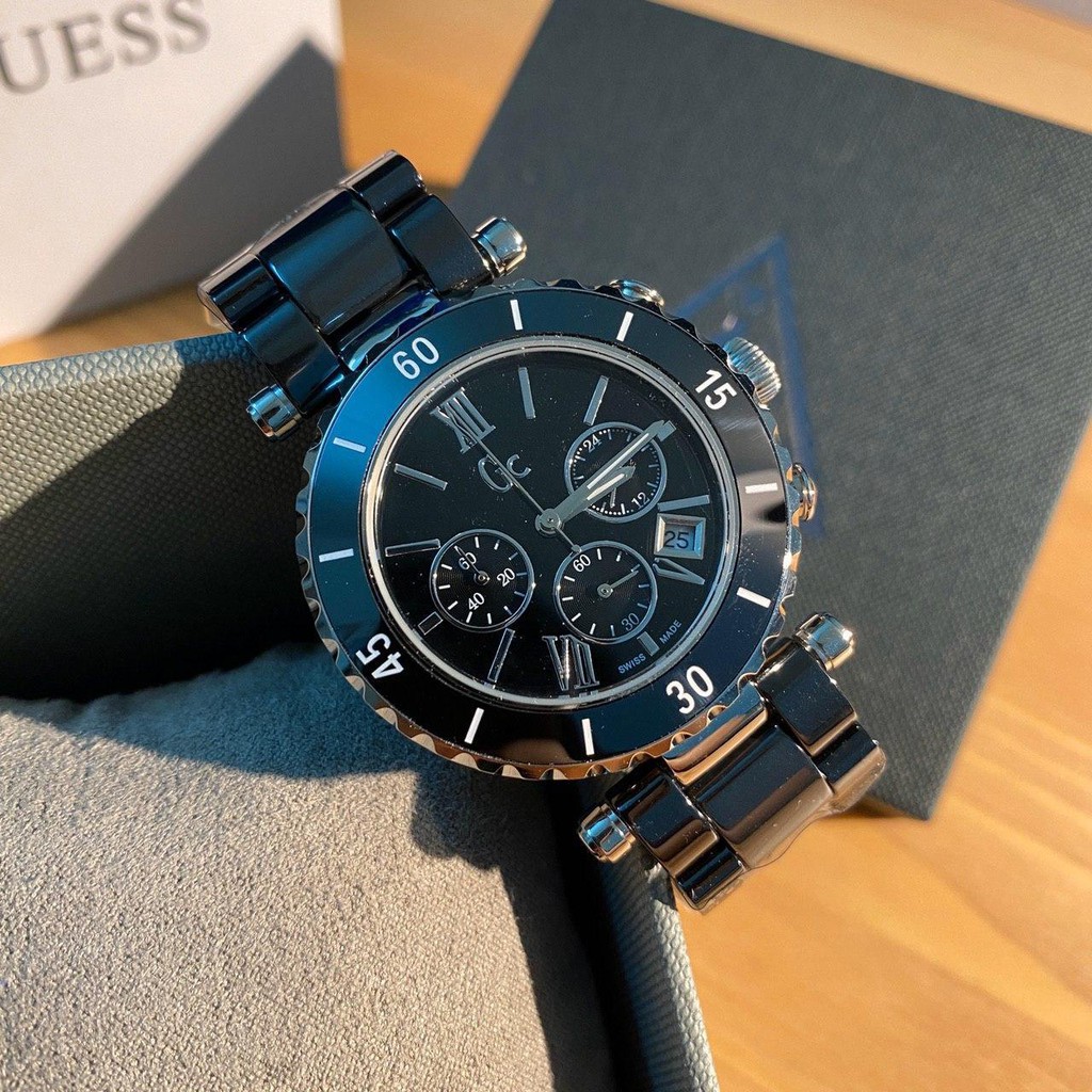 Gc black outlet ceramic watch