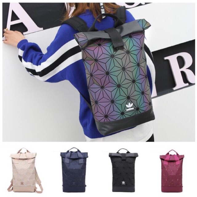 Adidas roll shop top backpack multicolor