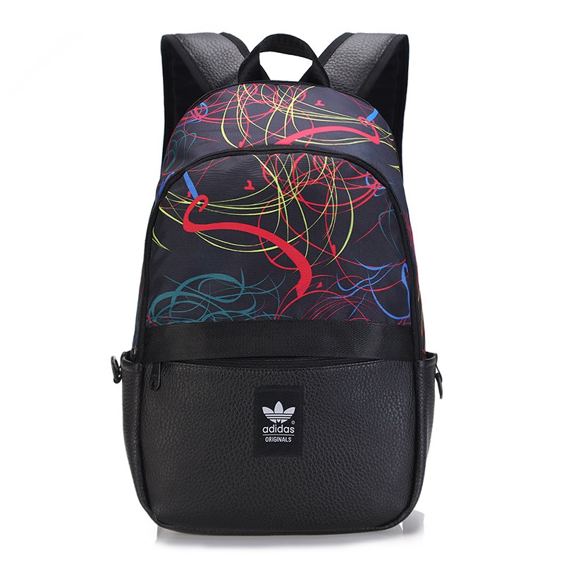 Adidas graphics fashion laptop 2025 travel school backpack bag