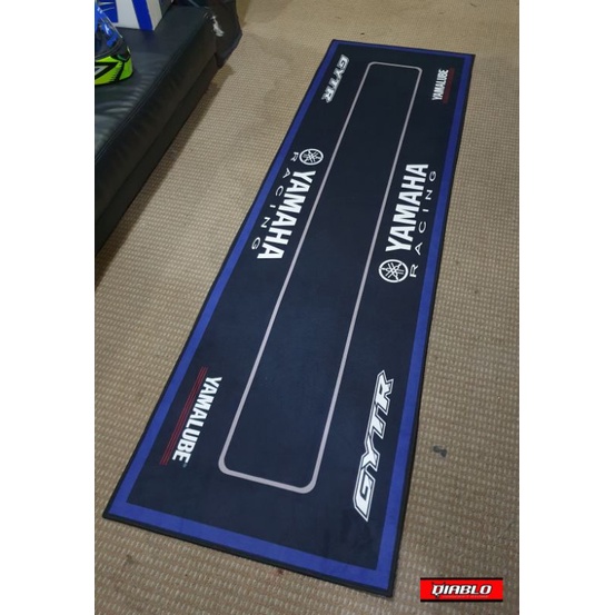 Motorcycle Garage Floor Pit Mat Workshop Yamaha Monster Energy