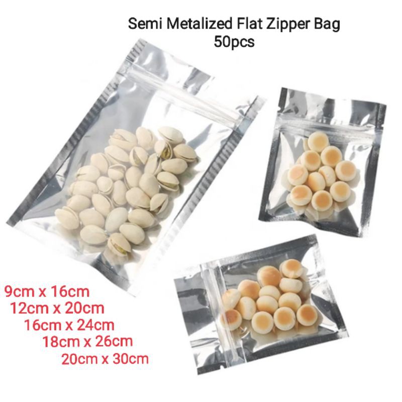 Metalized food store bags