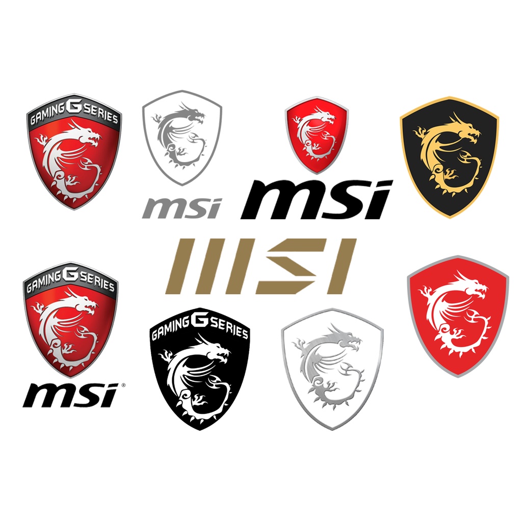 MSI Logo Aufkleber MSI Drache Vinyl Aufkleber MSI Logo Sticker MSi