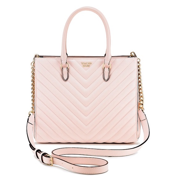 Pebbled v quilt hot sale satchel victoria secret