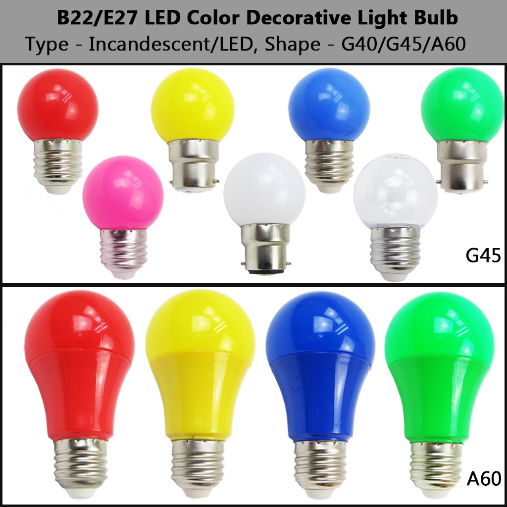 G45 LED Bulb Filament Light E27 B22 E14 LED Lamp Replace 20w 40w  Incandescent GL