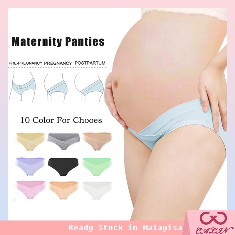 READY STOCK Cotton Maternity Panty Low Waist Pregnant Women U