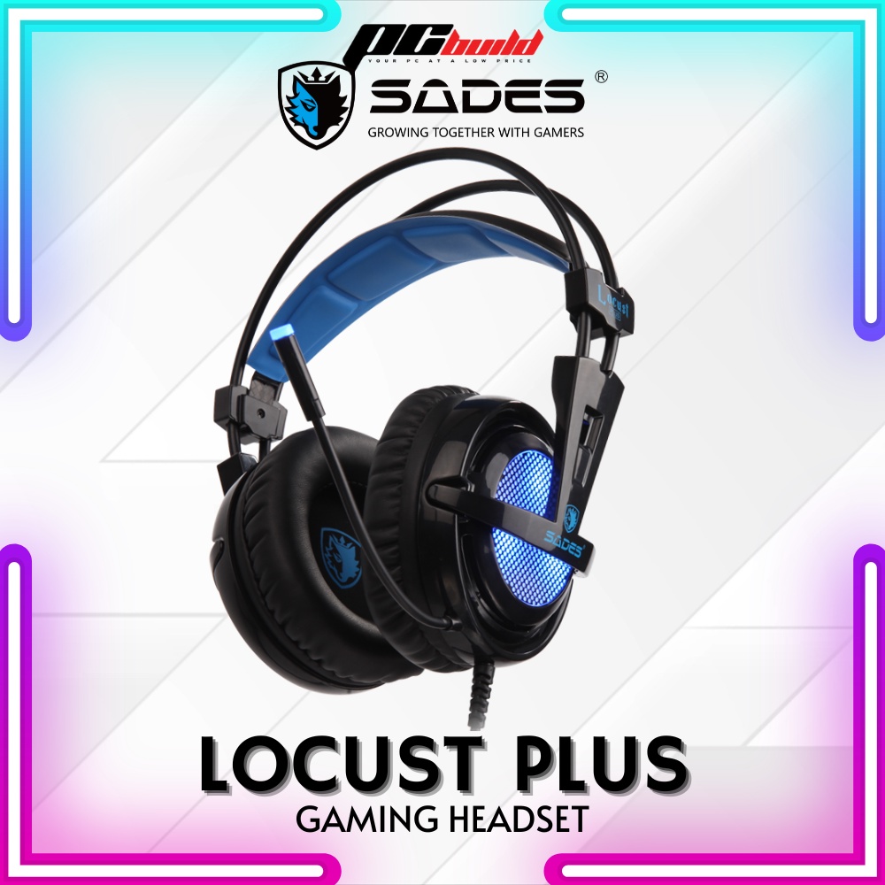 SADES LOCUST PLUS 7.1 SURROUND STYLISH RGB LIGHT GAMING HEADSET