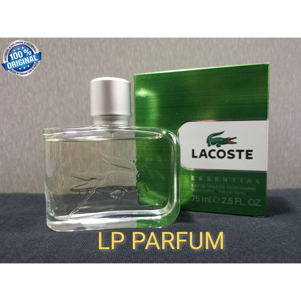 💯LACOSTE ESSENTIAL EDT PERFUME FOR MEN 75ml