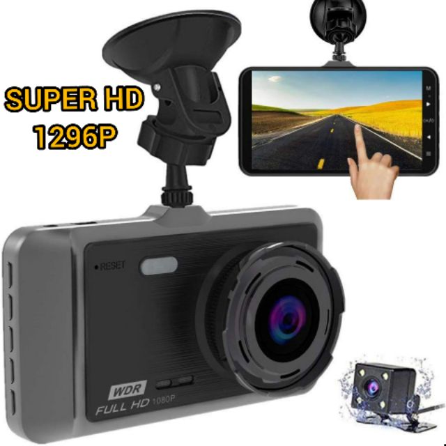 NEW Dual Lens Vehicle Blackbox DVR Full HD 1296p Camera Video Car