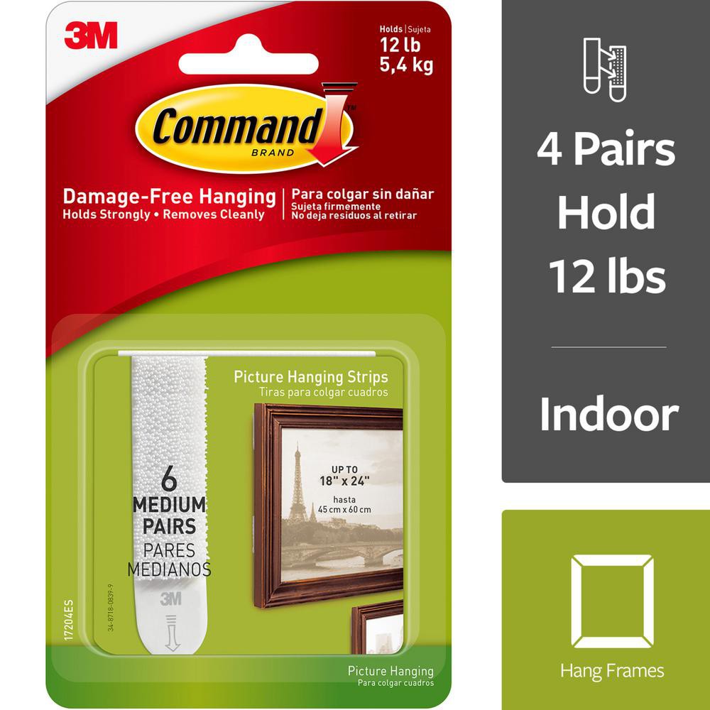  Command Picture Hanging Strips Value Pack, 12 Pairs: 8