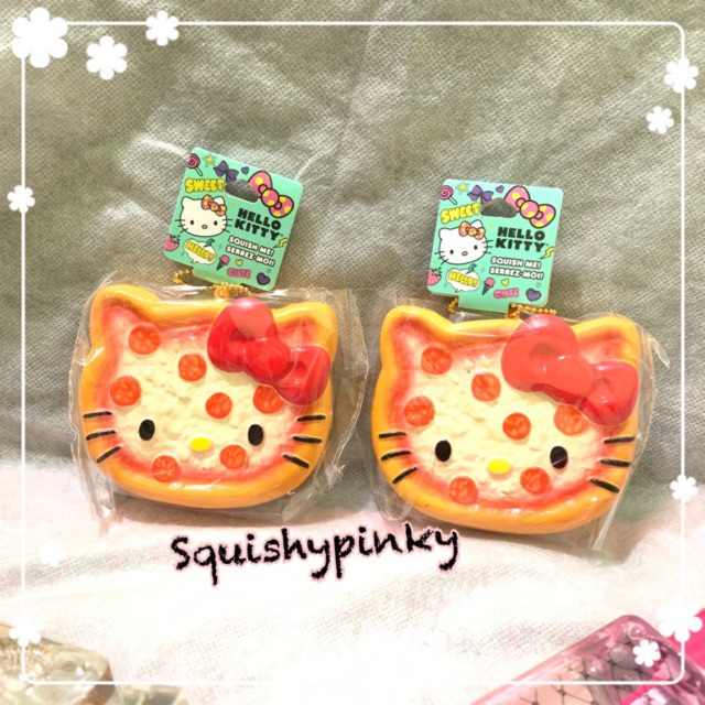 Hello kitty pizza store squishy