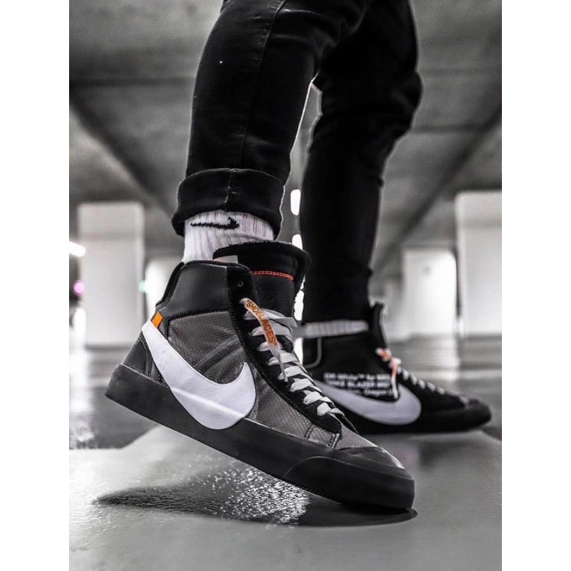 Nike Blazer Mid Off-White Grim Reaper | Shopee Malaysia