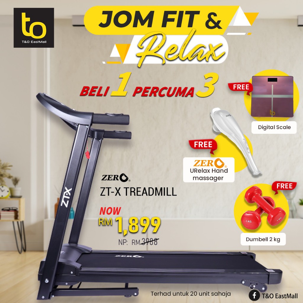 Harga treadmill zero new arrivals