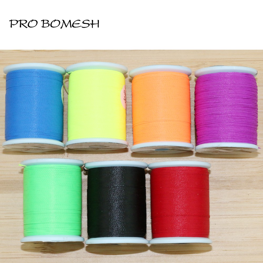 PROBOMESH 50M Rod Guide Tying Thread Fishing Rod 150D Braided wire  Polyester Fiber Material Guide Ring Fasten Line Rod DIY Build Accessory
