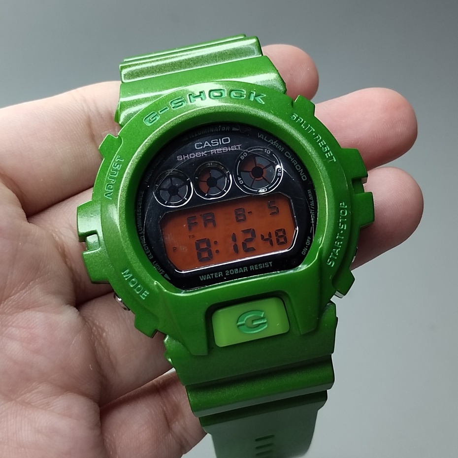 G shock dw6900 discount green