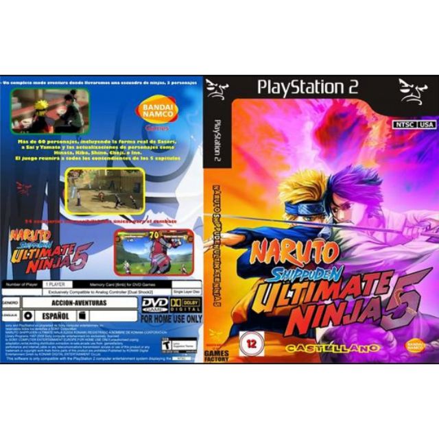 Kaset DVD Game PS2 Naruto Shippuden Ultimate Ninja 5