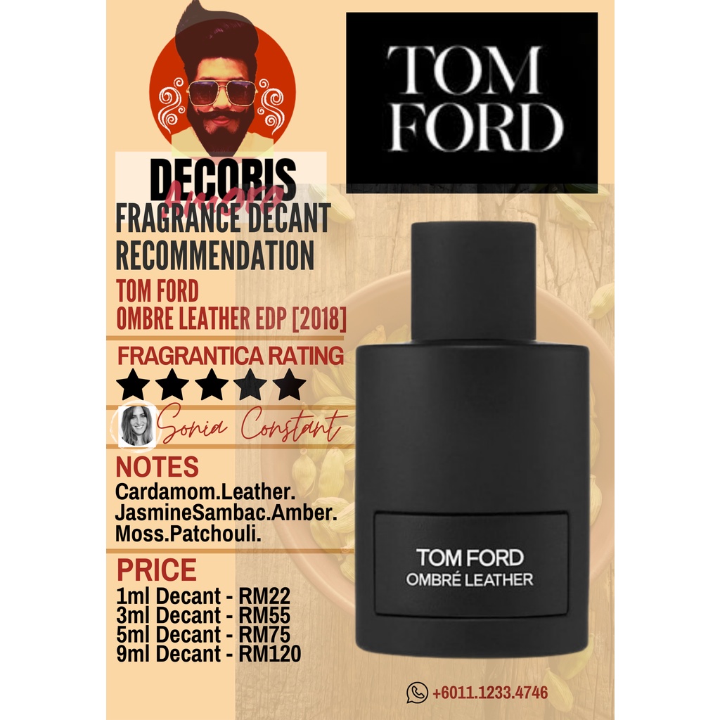 Tom Ford Ombre Leather EDP Perfume Decant Shopee Malaysia