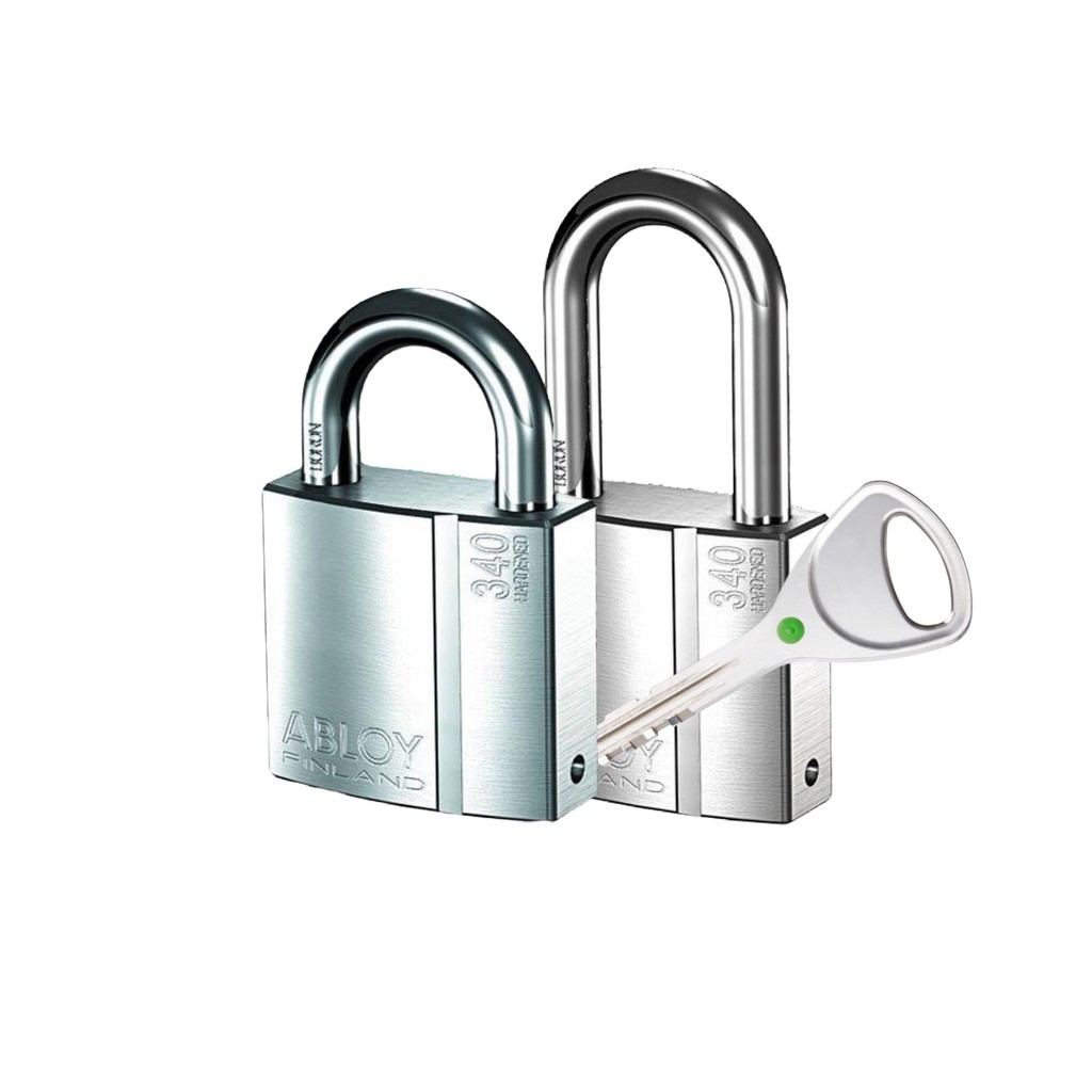 ABLOY PL340 HARDENED STEEL PADLOCK IN SENTRY KEY (SHORT/LONG