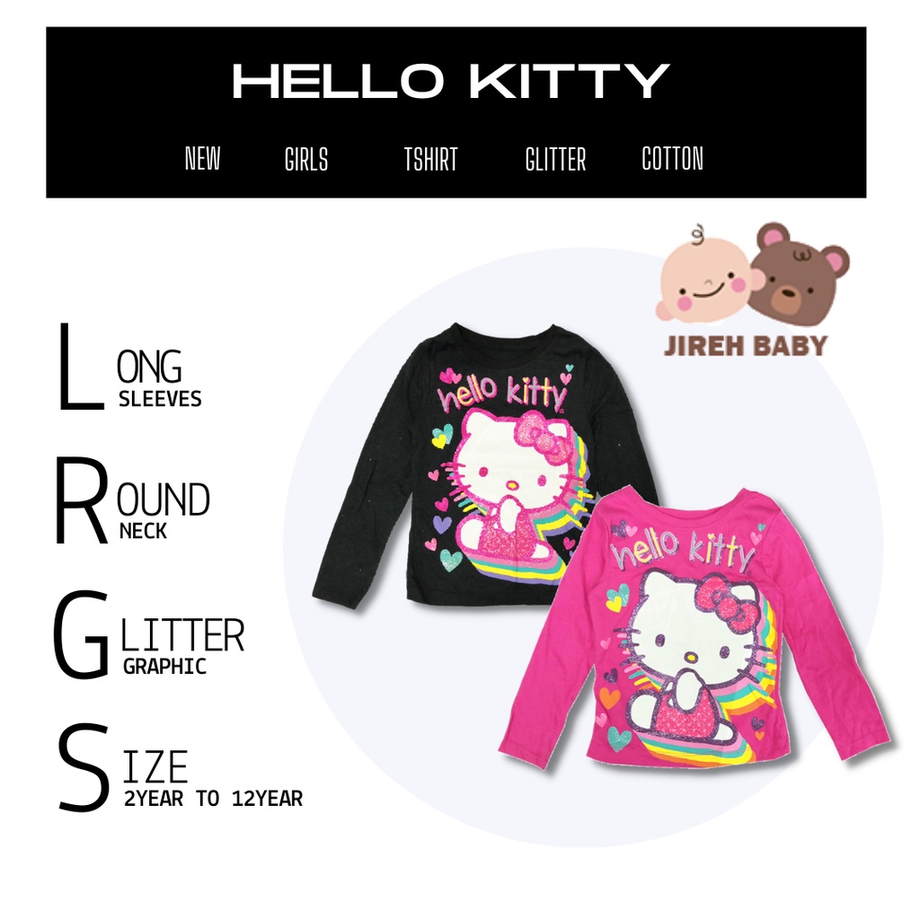 Hello Kitty, Two Tone Pink and Black Leggings