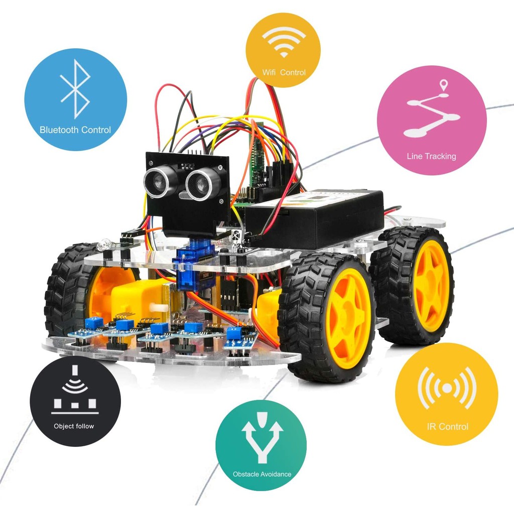 OSOYOO V2.1 Smart IOT Robot Car Kit for Arduino - Early STEM Education for  Beginner Teenage and Kid – Learn Circuit, Sensor - Get Hands-on Experience