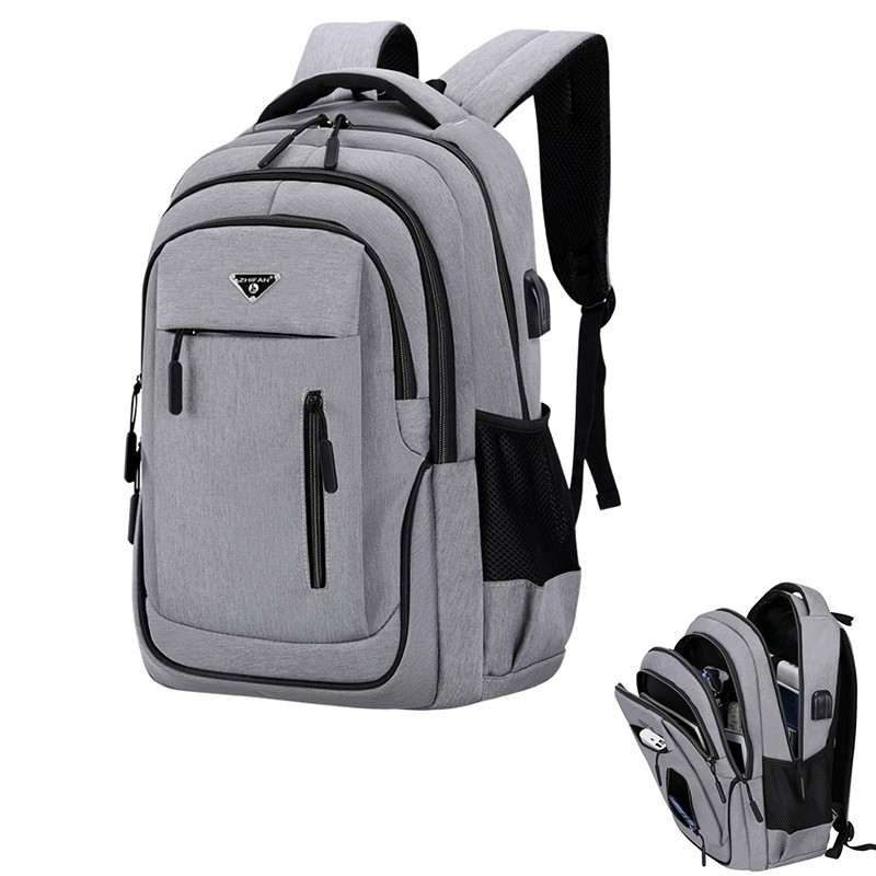 Gray backpacks for school hotsell