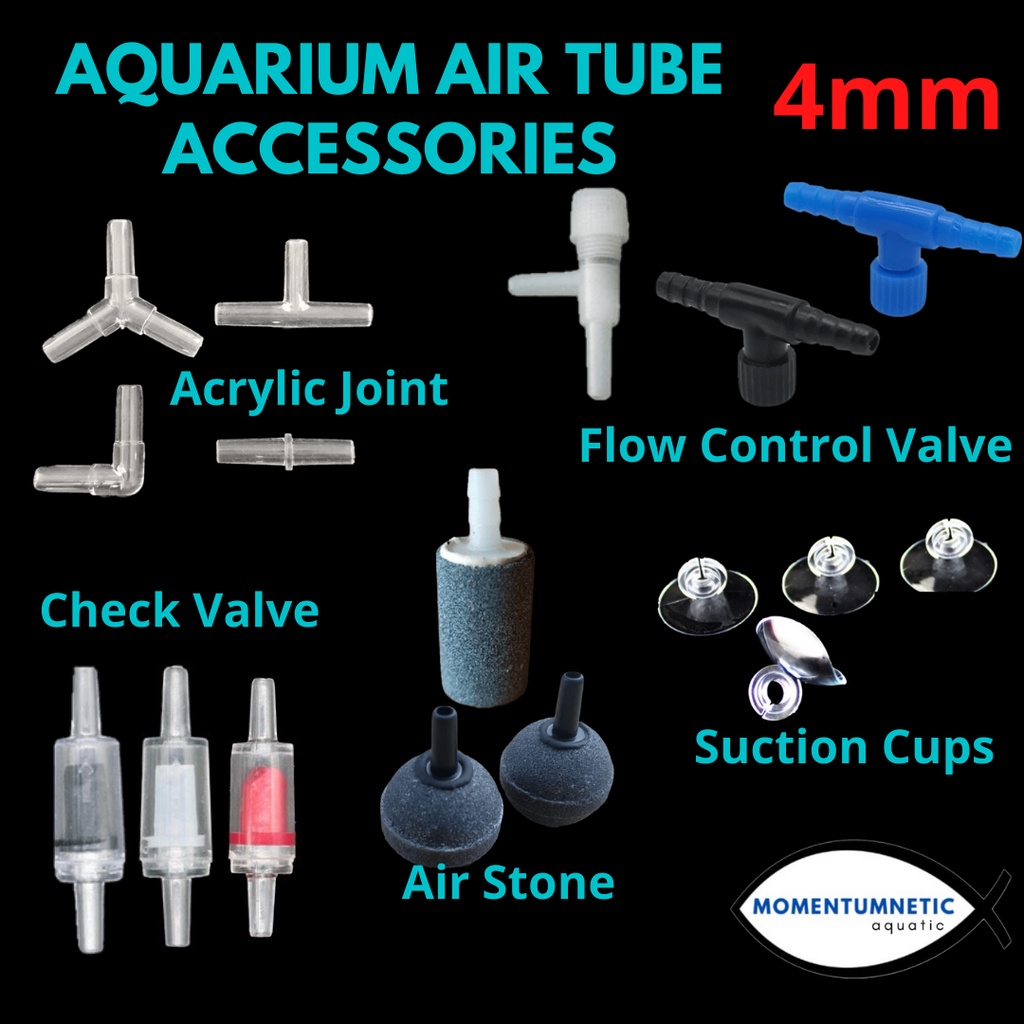 Powerful Aquarium Air Pump Air Stone Check Valves Suction - Temu