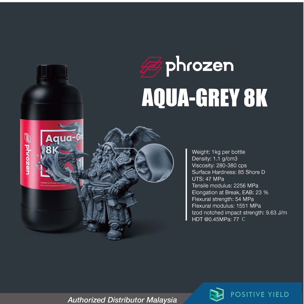 Phrozen Resin Aqua 8K - Snow-Gray (1KG) - Buy now