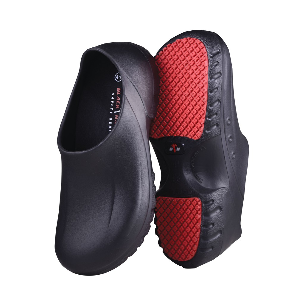 Black Hammer Black Safety Clogs For Chef User Kasut Hitam