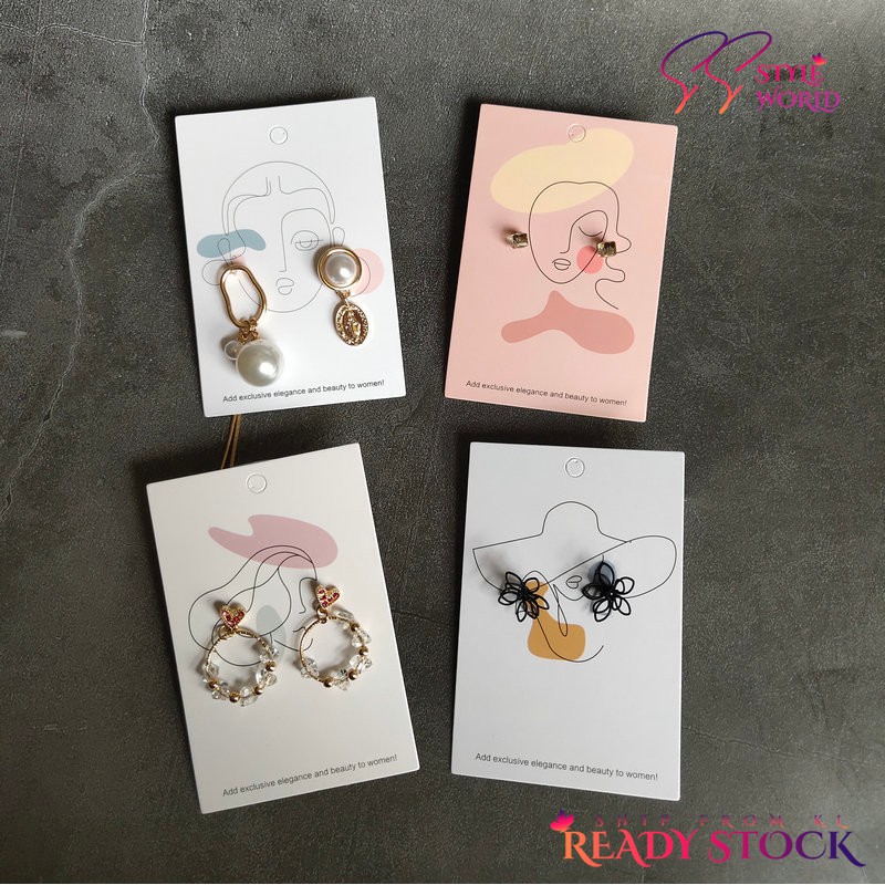 Design earring sale cards