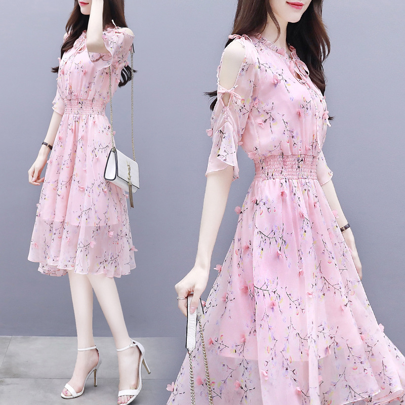 Korean chiffon clearance dress