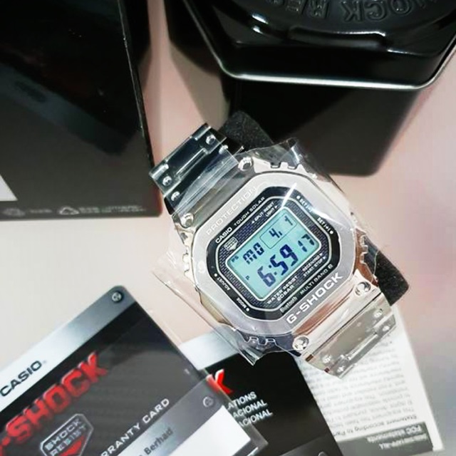 G shock outlet b5000 silver