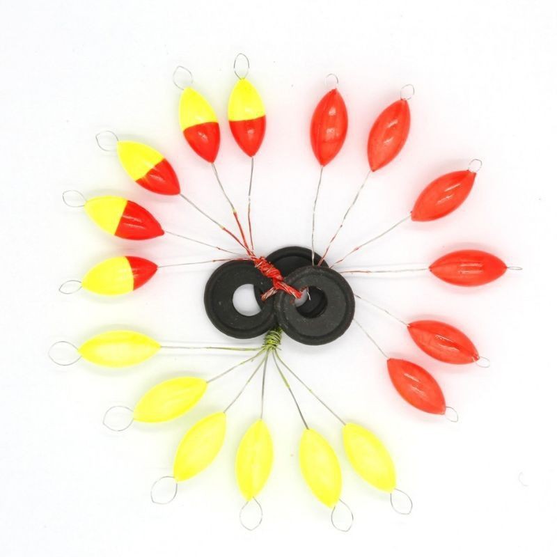 Cheap Oval Multicolor Float Stopper Space Beans Fishing Bobber Fish Buoy  Fishing Line Plug Float