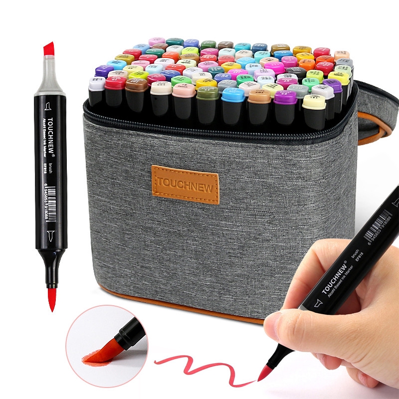 20 Colors Calligraphy Pen Soft Brush Watercolor Marker Set Manga Sketch  Drawing, Shopee Malaysia