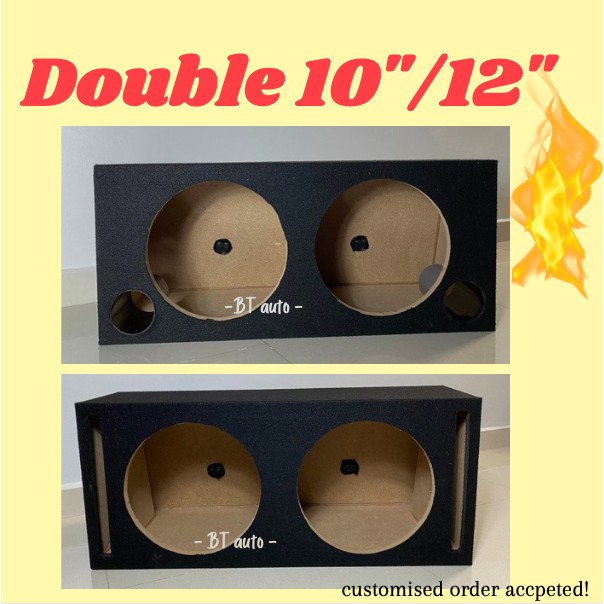 Double best sale woofer box