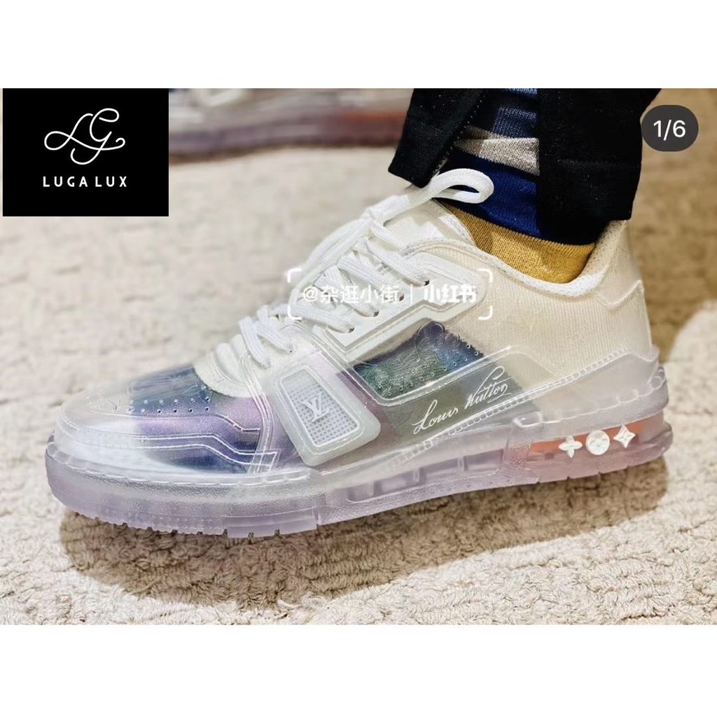 Louis Vuitton Trainer White Transparent