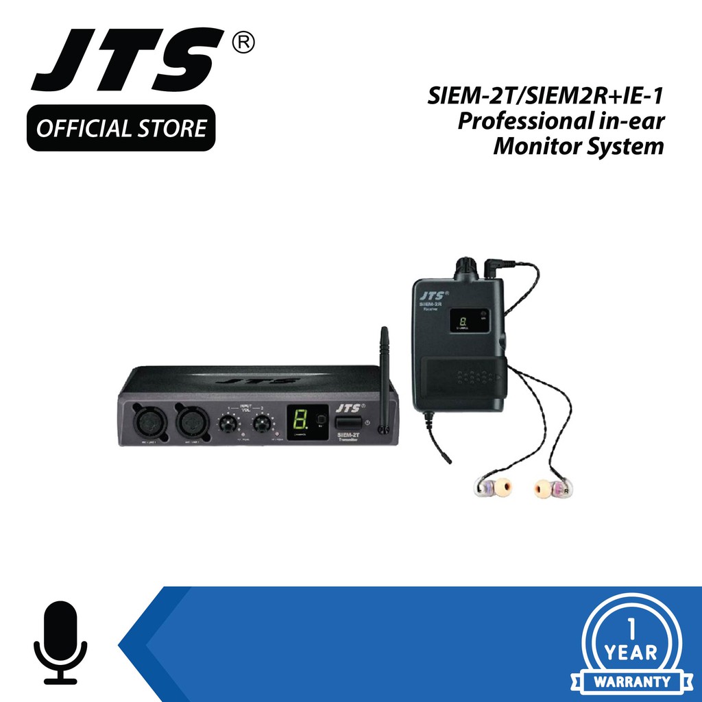 JTS SIEM2T/SIEM2R + 1E (Mono In-Ear Monitoring System) | Shopee Malaysia