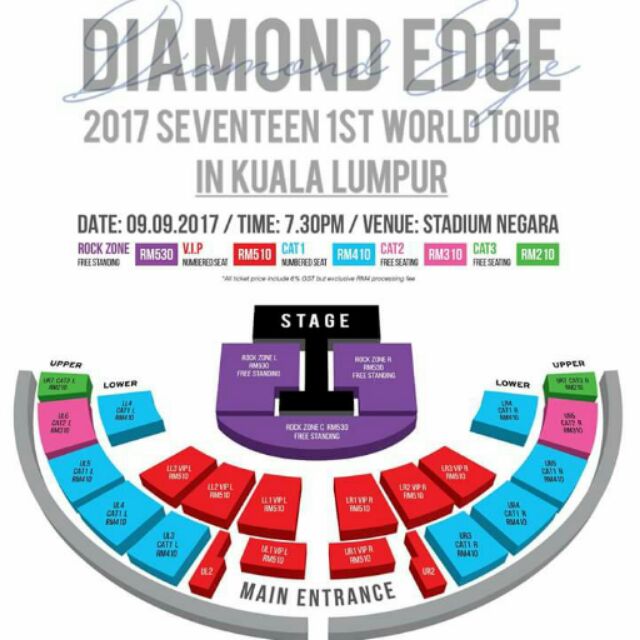 2017 SEVENTEEN 1ST WORLD TOUR “DIAMOND EDGE” IN KUALA LUMPUR