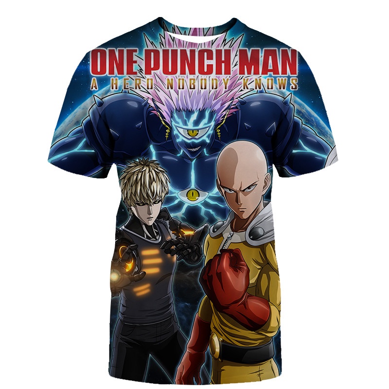 Anime One Punch Man 3D T Shirt Women Men Boys Girls Summer Short