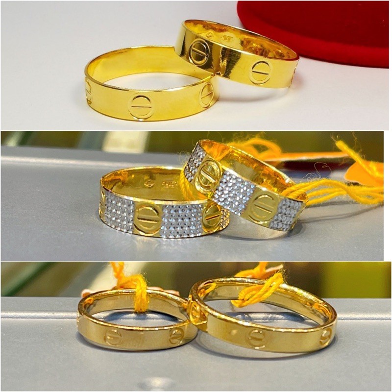 cincin cartier emas 916 BOLEH REQUEST CHROME ATAU FULL GOLD