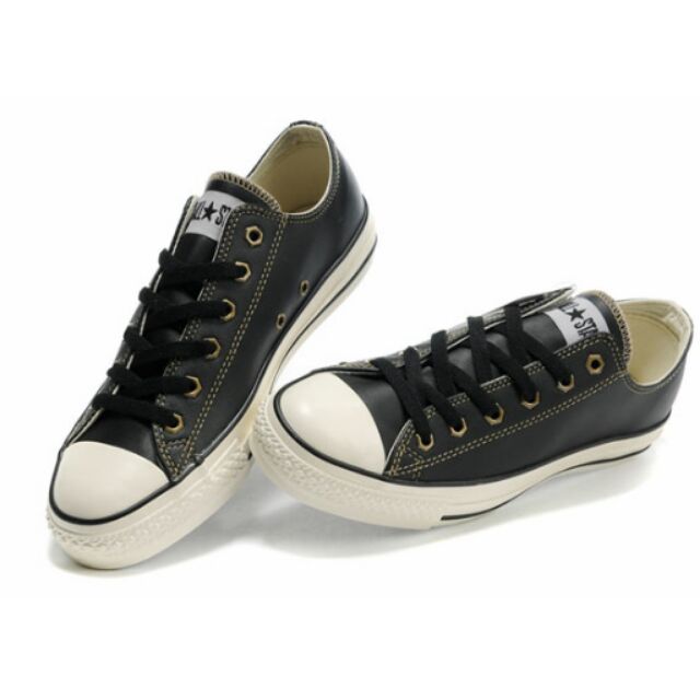 Converse leather hotsell low cut