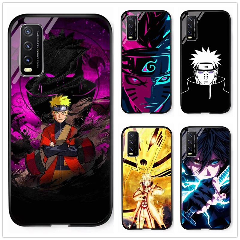 For Vivo Y20/ Y20i/ Y12S Anime Naruto Tempered Glass Shockproof