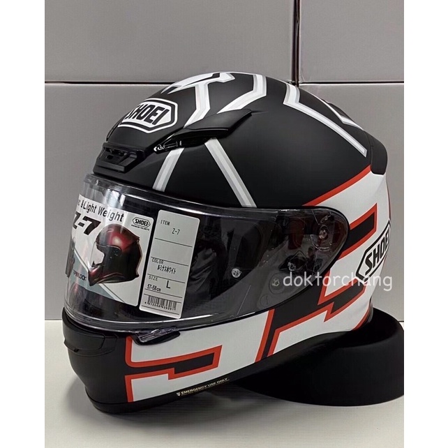 Shoei z7 sale marquez black ant