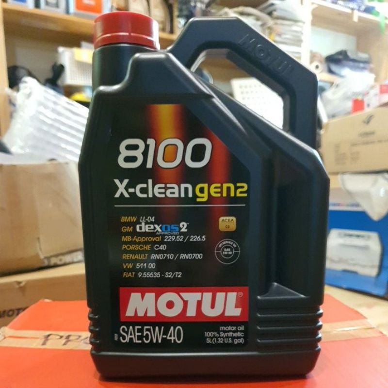 モチュール 8100 X-clean gen2 5w40 1L 1缶 5L 1缶-
