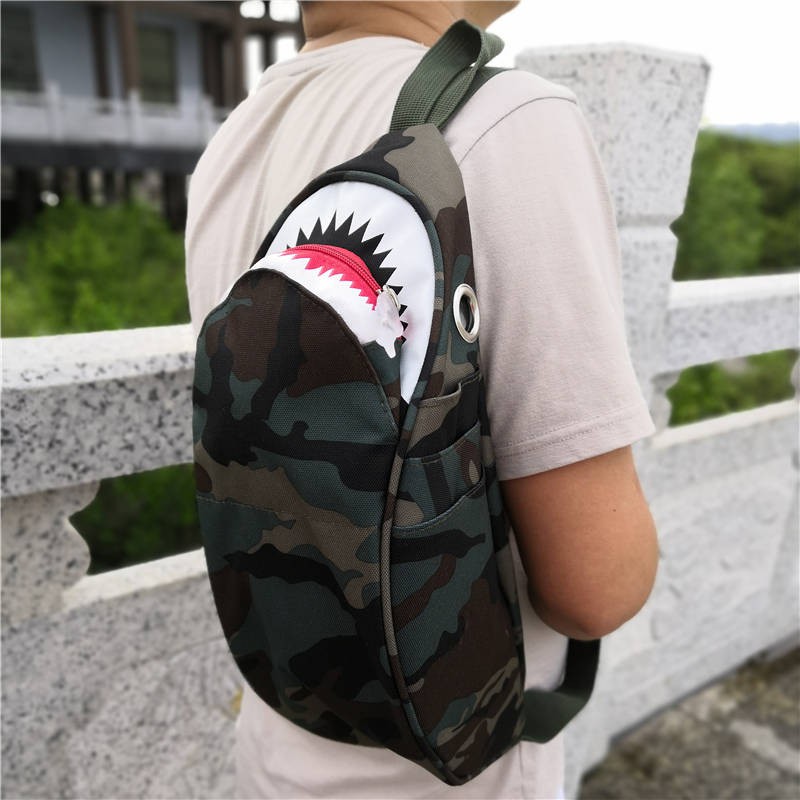 Backpack blue camouflage military pattern liquid elements for printing  clothes and fabrics 